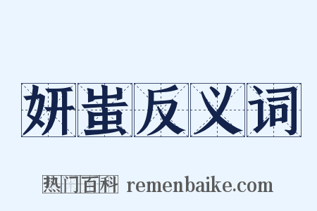 妍蚩反义词是什么意思的图片